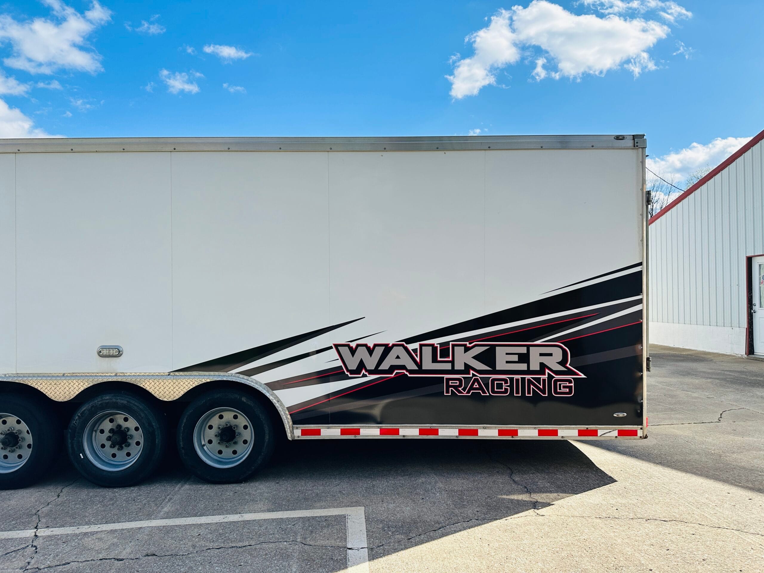 bryan walker race trailer vinyl wrap
