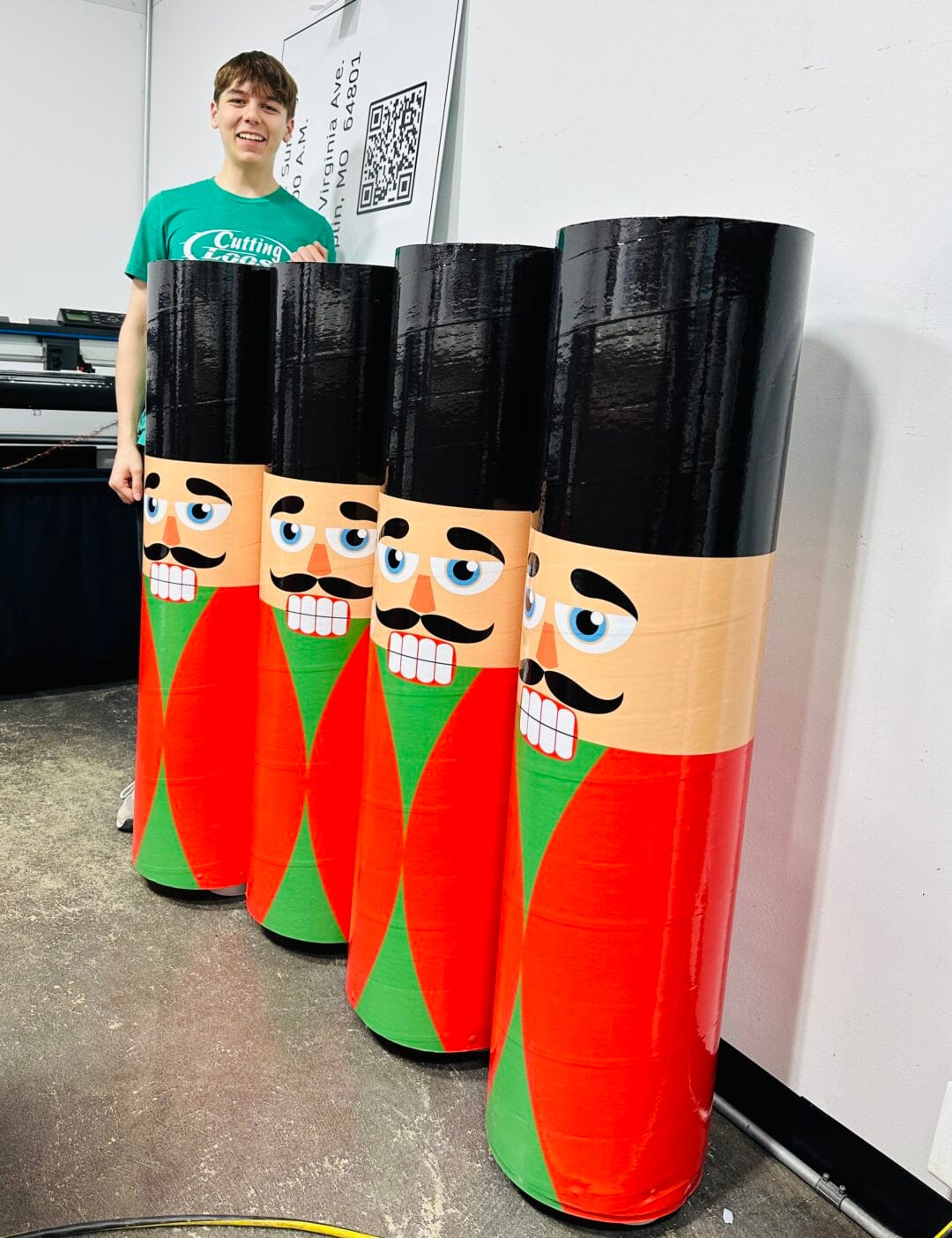 Custom Vinyl-Wrapped Nutcrackers