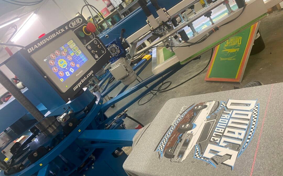 Double Trouble, Multi-Color Precision: Screen Printing in Action