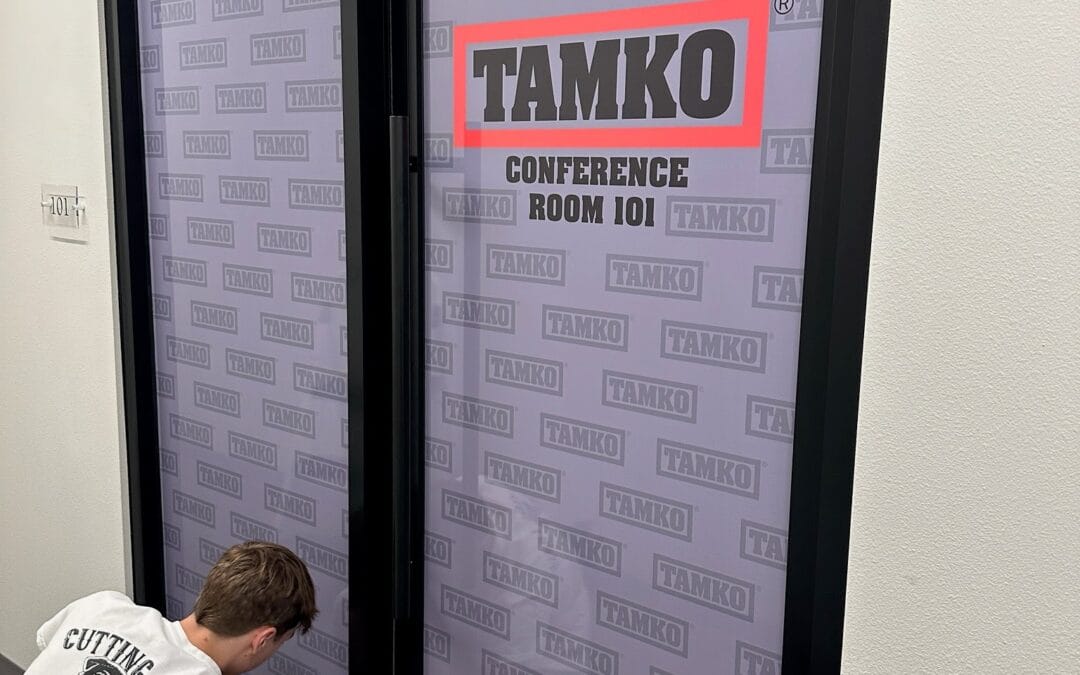 Privacy with Style: Perforated Door Graphic for TAMKO