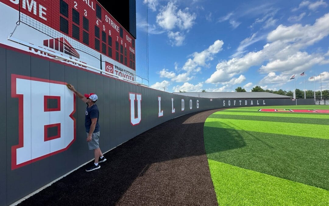 Giant Letters for Bulldog Pride in Carl Junction