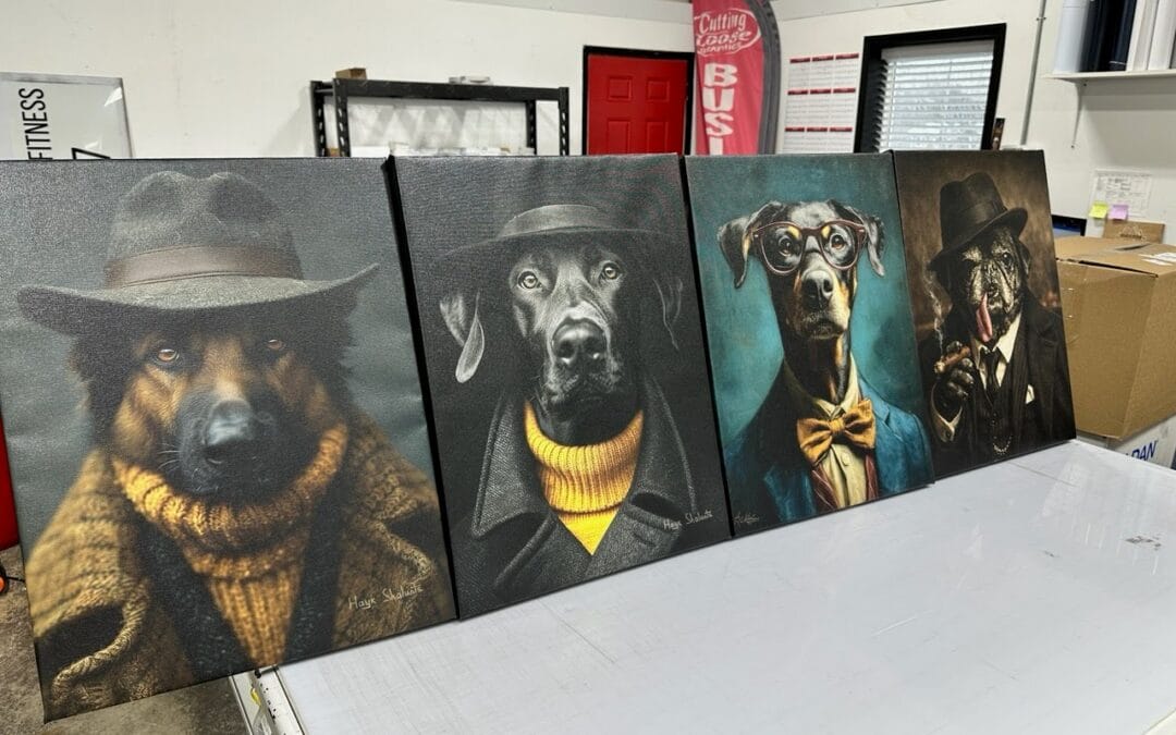 Custom Canvas Prints: “Gangster Dogs” Bring Unique Interior Decor to Life