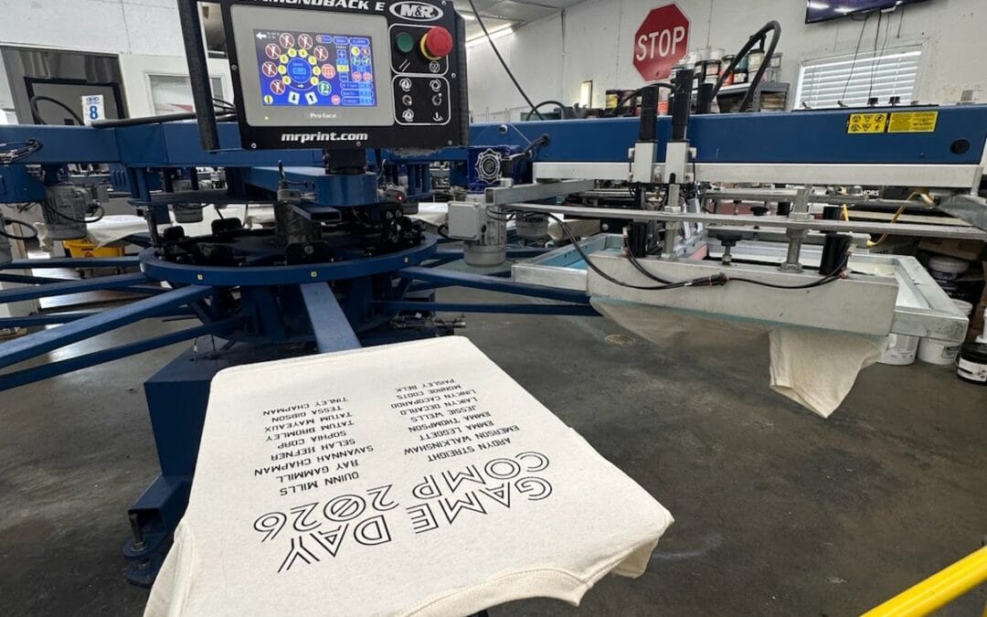 Carl Junction Cheer Camp: 2026 Shirts on the Press